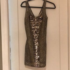 Greenish sequin dress